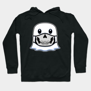 Ghost Halloween with Skull Mask Hoodie